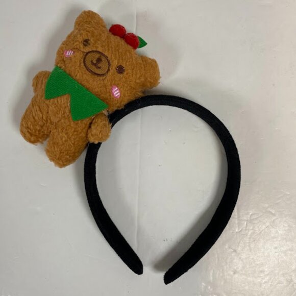 Handmade Teddy Bear Plush Headband One Size - Picture 2 of 6